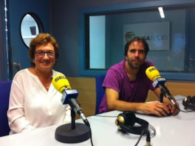 Mari Carme Sandiumenge, cuidadora i Gerard Piñol, cap de demències de l'Hospital Santa Maria