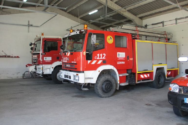 Uno de los camiones de bomberos de Salamanca.