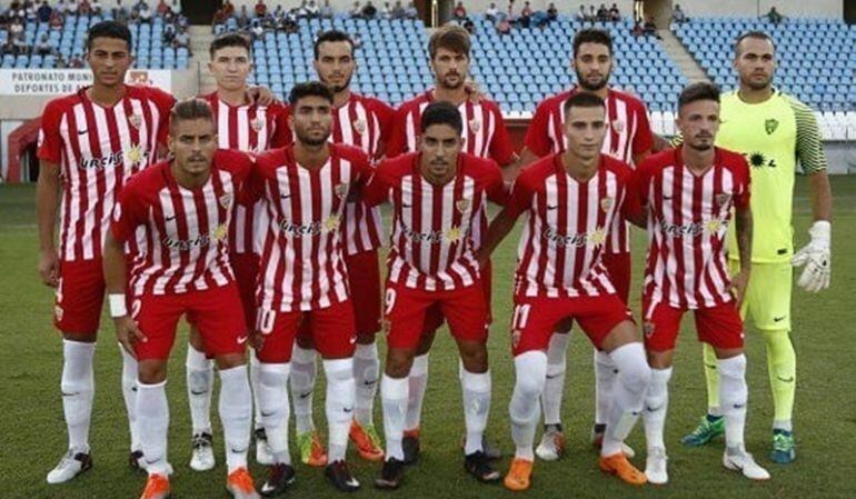 Imagen de un partido del Almería B.