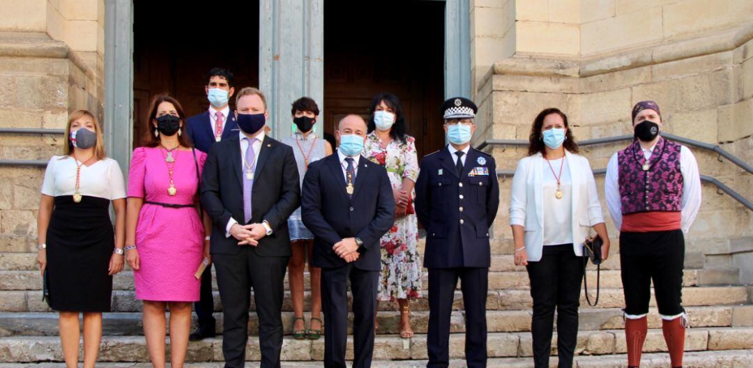 Autoridades en la Catedral en la Misa de la Patrona
