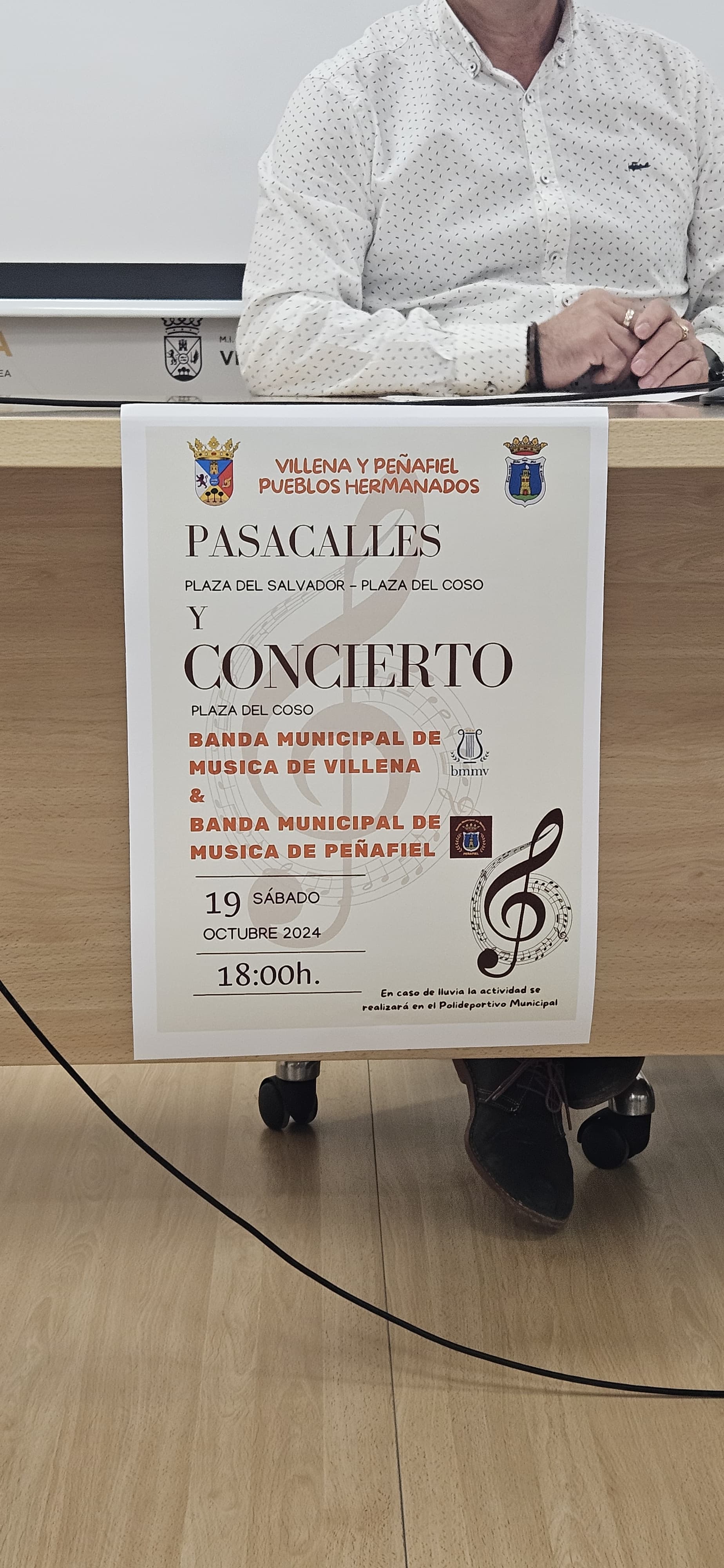 Cartel de los actos en Peñafiel