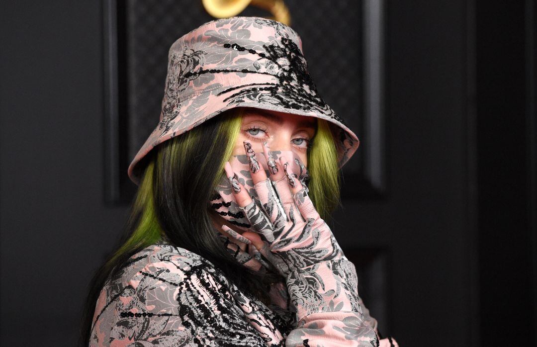 Billie Eilish en la 63 edición de los premios anuales GRAMMY en Los Ángeles.