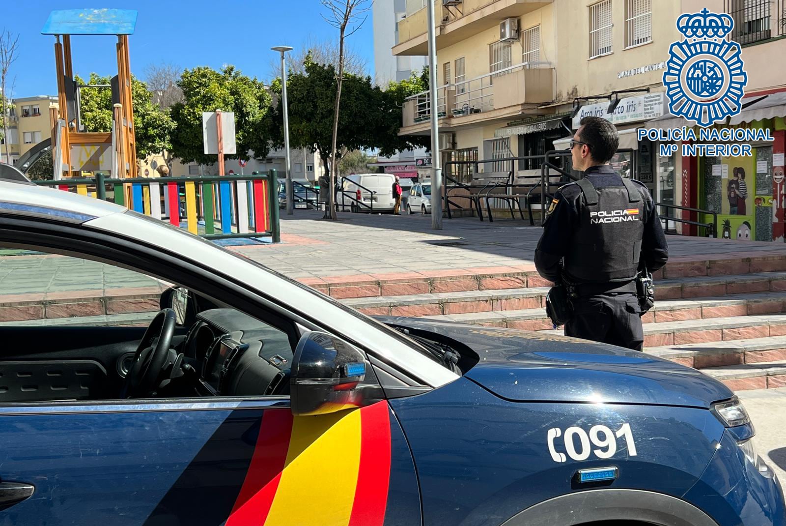 Un agente de la Policía Nacional de Jerez