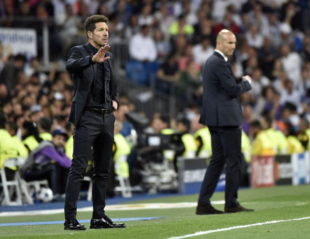 Simeone, en el Bernabéu