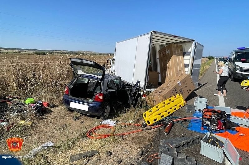 Un accidente deja 6 heridos en la carretera CM-4000