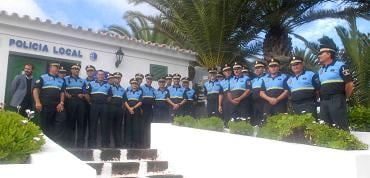 Agentes de la Policía Local de San Bartolomé de Lanzarote.