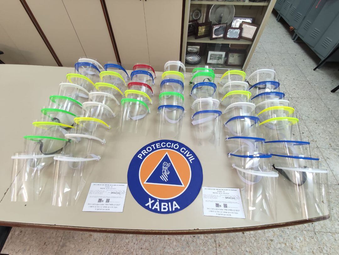 Pantallas de protección.