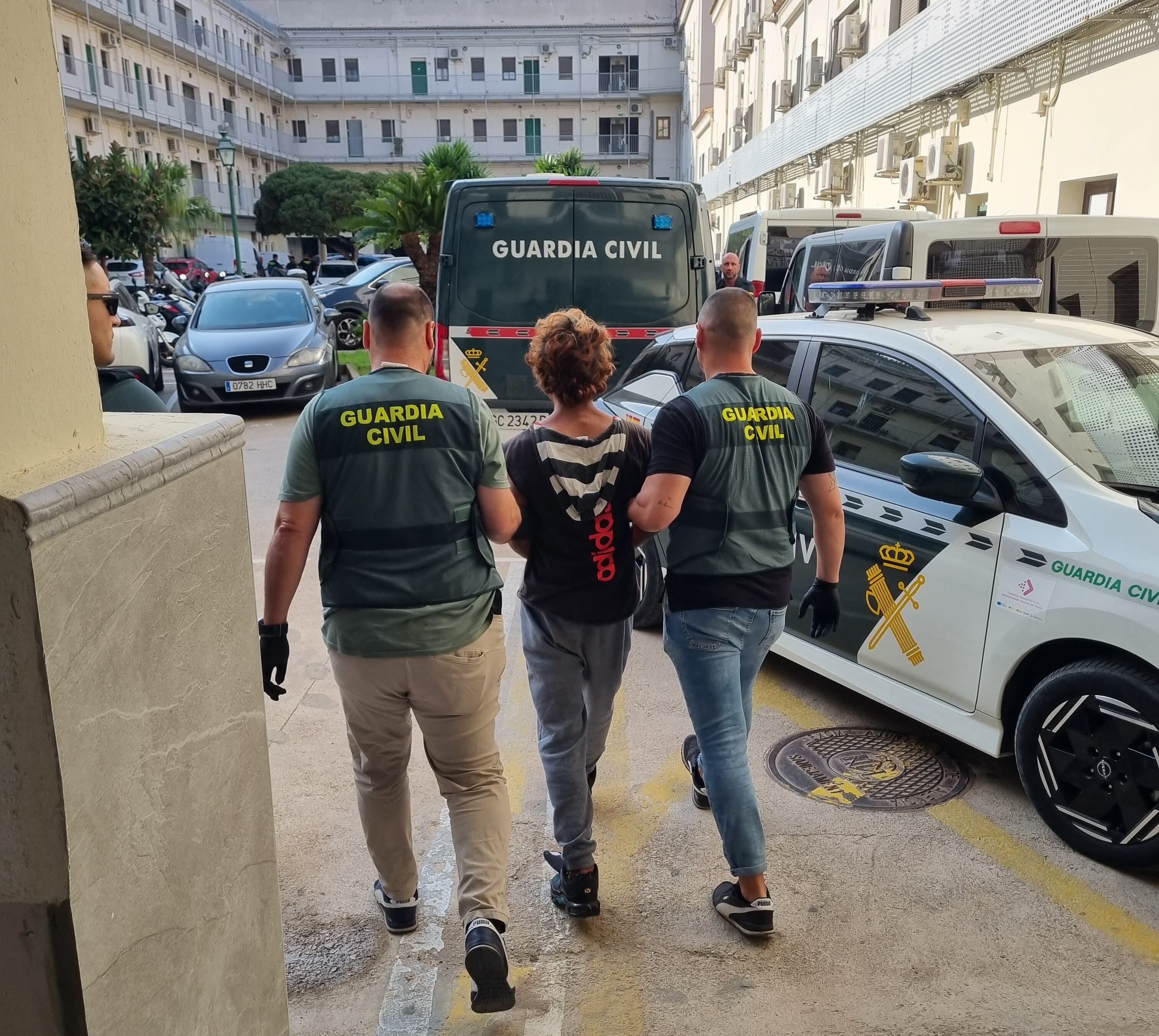 Una de las personas detenidas