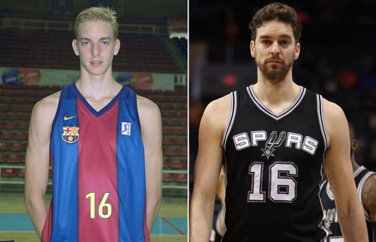 Paul Gasol, en 1999 y en el 2017