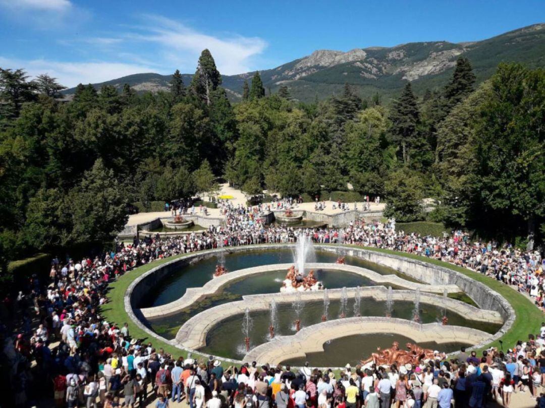 Tan solo 577 personas podrán ver correr las fuentes de La Granja 