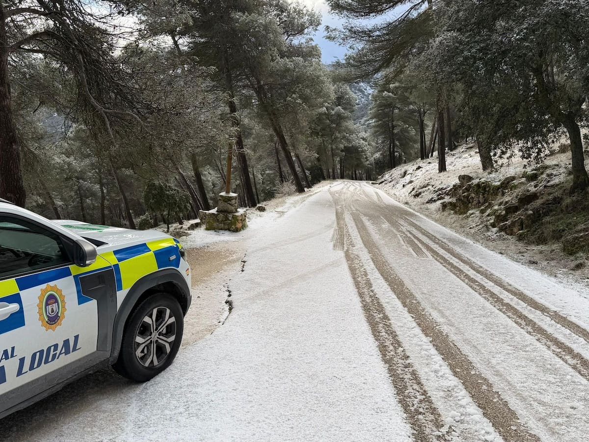 Fin de semana marcado por la nieve, la lluvia y el viento en la provincia de Jaén