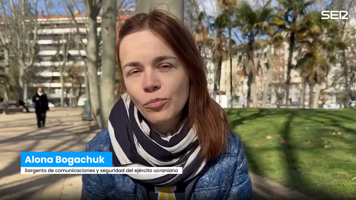 Una sargento ucraniana: "El mal no puede ganar, nos estamos defendiendo"