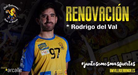 Rodrigo del Val renueva con el Villa de Aranda.
