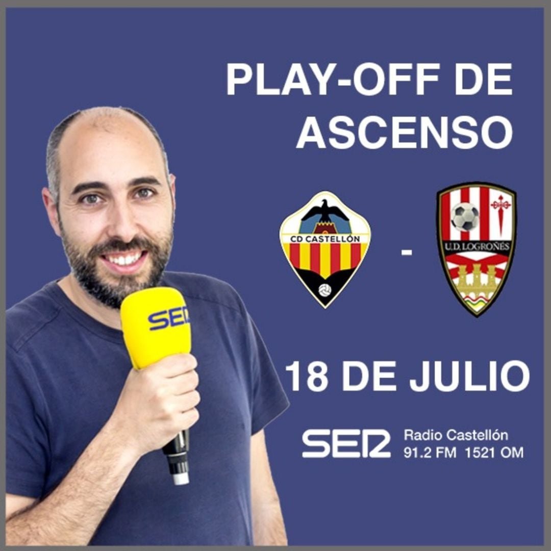 Radio Castellón - Cadena SER retransmitirá en directo el play-off de ascenso del CD Castellón desde La Rosaleda de Málaga