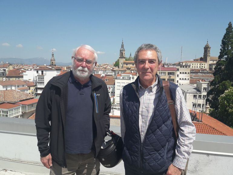 Jon Maeso y José Andrés Gabilondo del Banco de Alimentos de Álava.