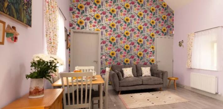 Una de las habitaciones de la casa que se rifa.