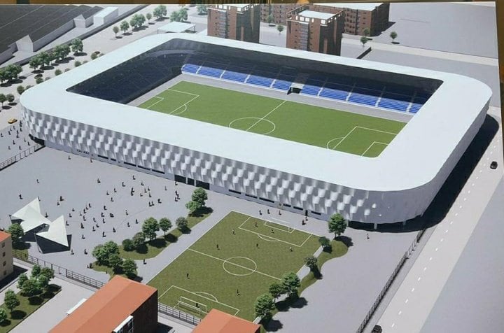 Imagen del futuro Estadio Municipal de Linarejos.
