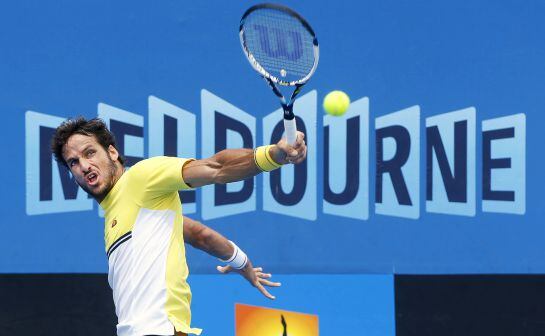 Feliciano López, en su partido ante Denis Kudla.