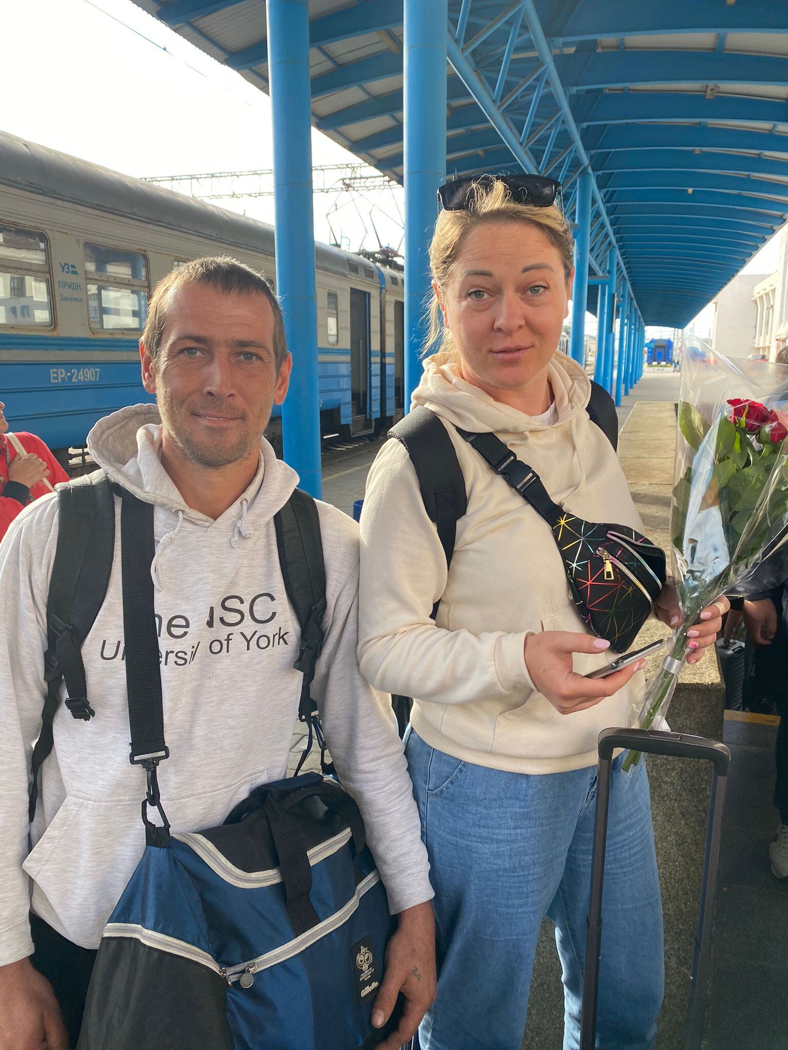 Algunos ucranianos están regresando a su país.