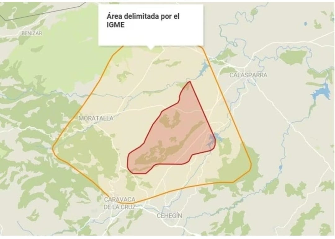 Zona afectada en la comarca del Noroeste