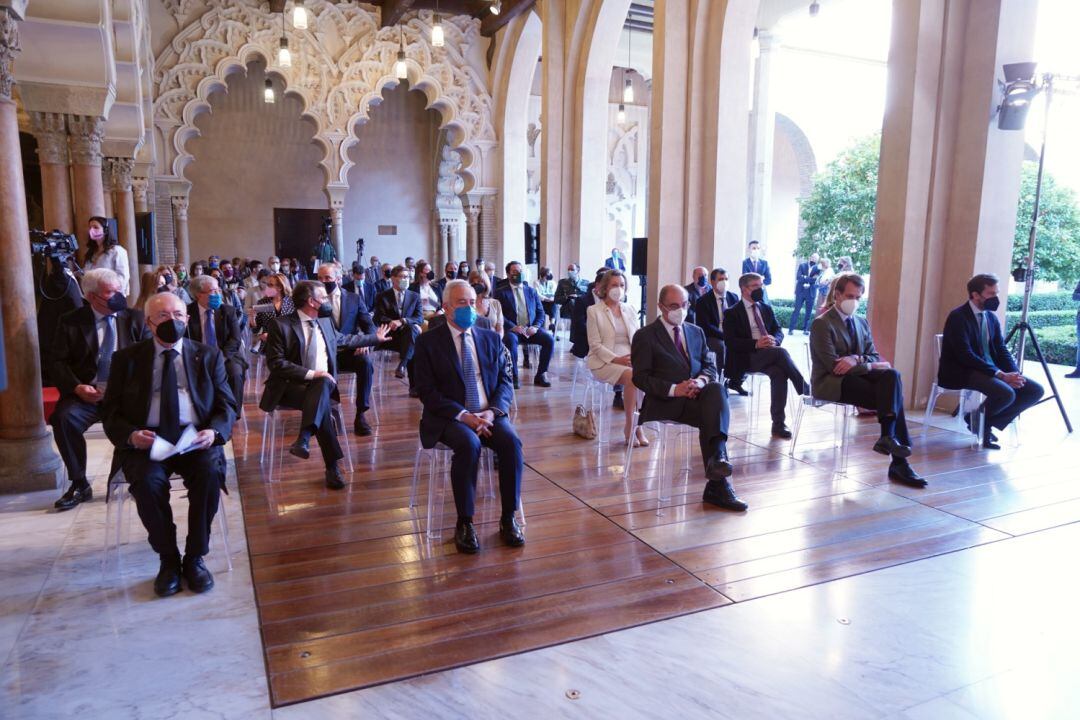 Homenaje a Manuel Giménez Abad en el Palacio de La Aljafería, cuando se cumplen 20 años de su asesinato por ETA