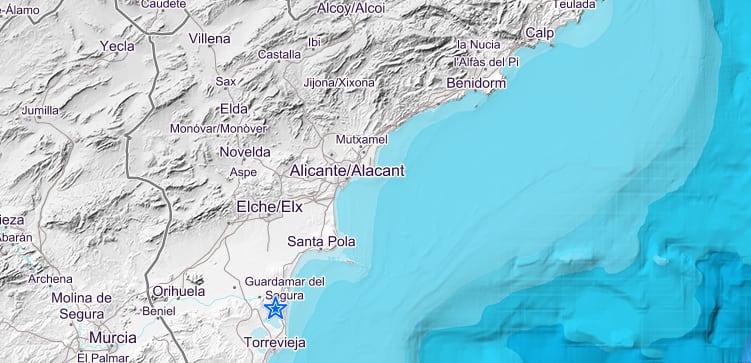 Seísmo en Guardamar del Segura