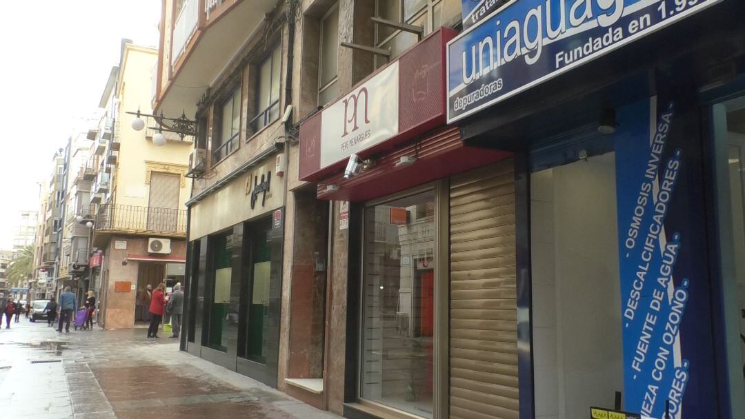 Tiendas en el centro de Elche