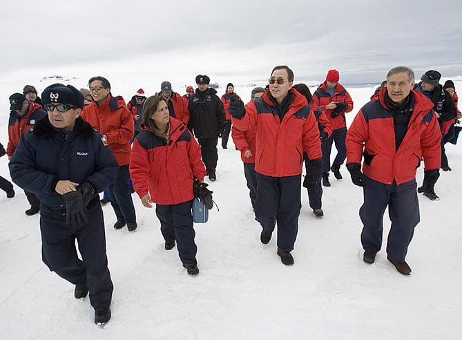 Miembros de la ONU en el polo