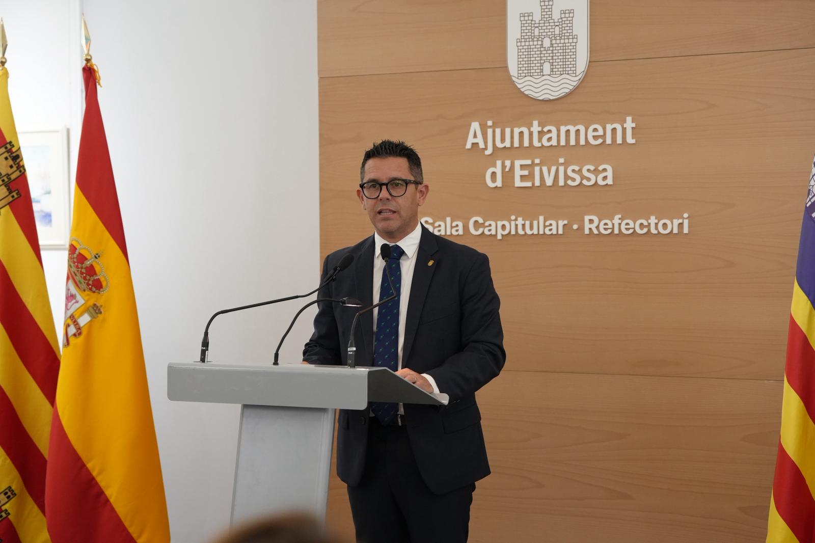 Rafa Triguero durante el discurso