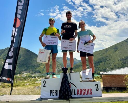 Podio masculino de la Perimetrail de Arguis