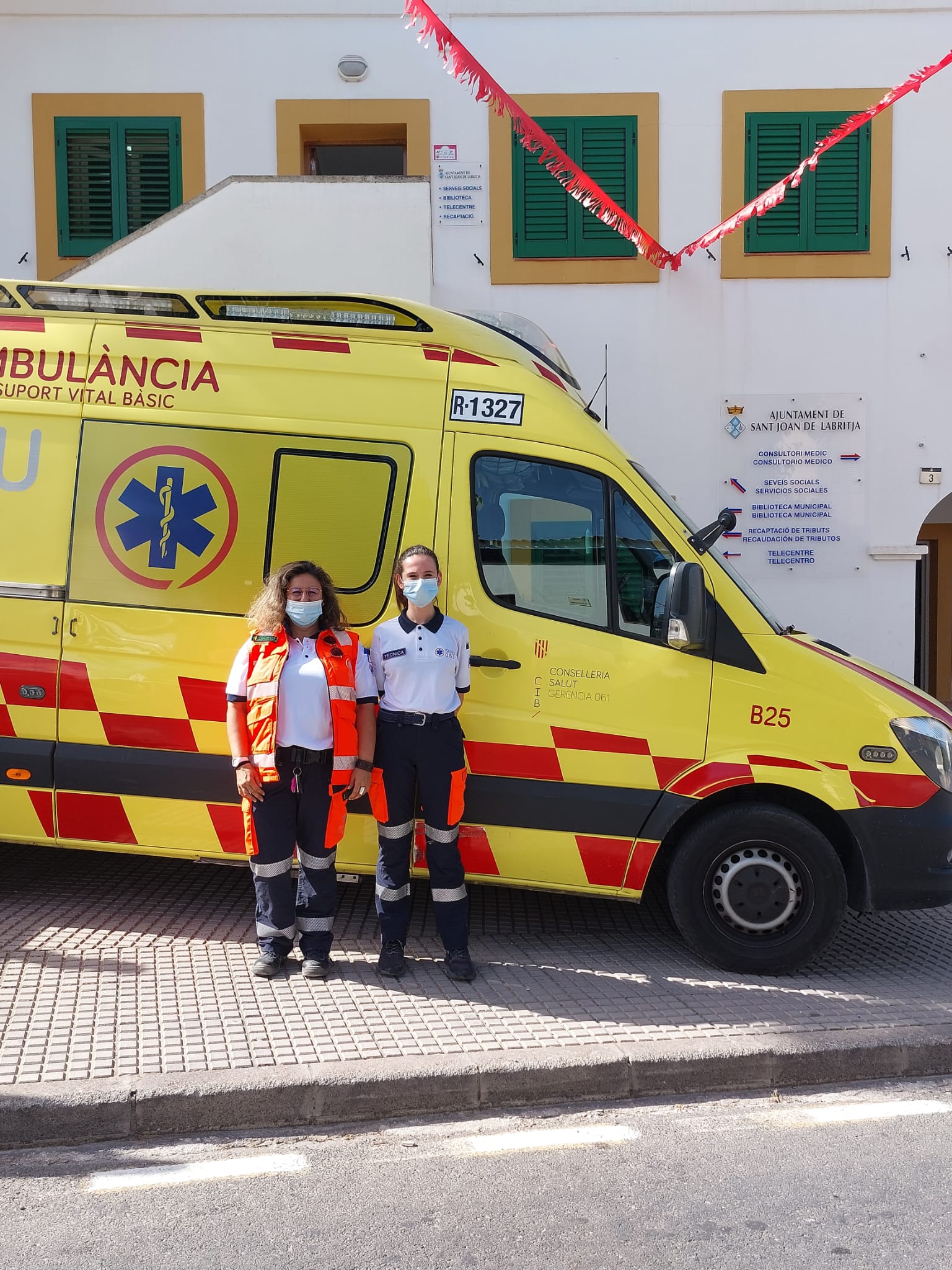 Imagen de la ambulancia que cubre la zona norte de Ibiza. ASEF
