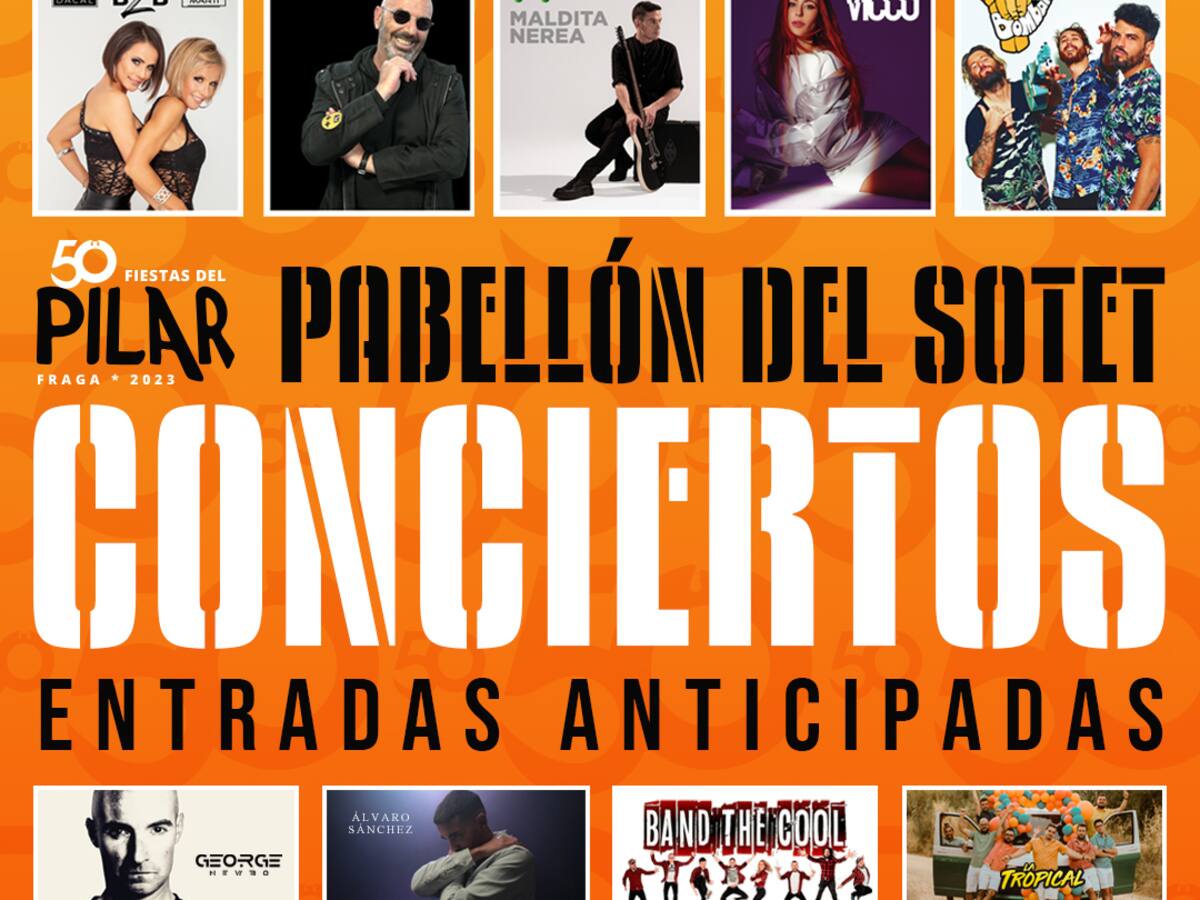 Peña Fragatina pone a la venta las entradas para los conciertos de las Fiestas del Pilar 2023