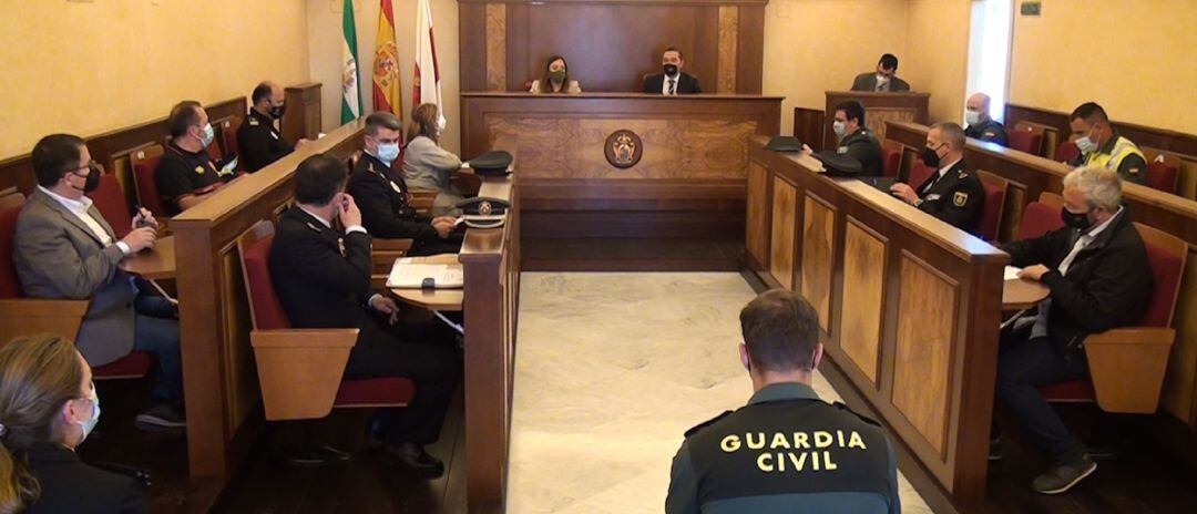 El Ayuntamiento de Andújar acogió este mes de abril dos reuniones de la Junta local de seguridad.