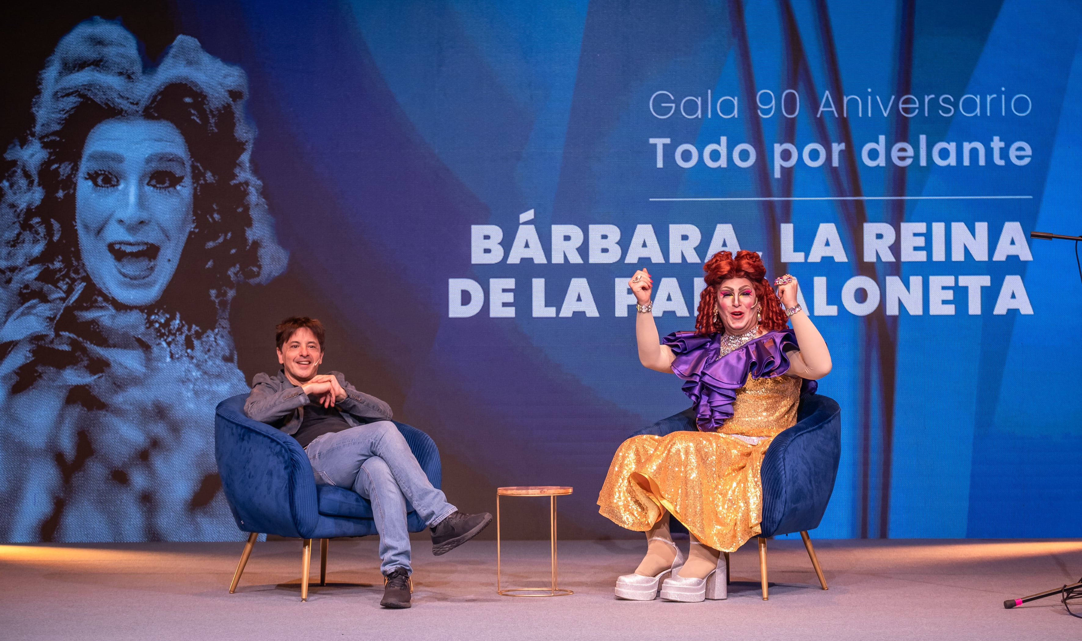 Bárbara, La Reina de la Pantaloneta junto con Juan Carlos Ortega