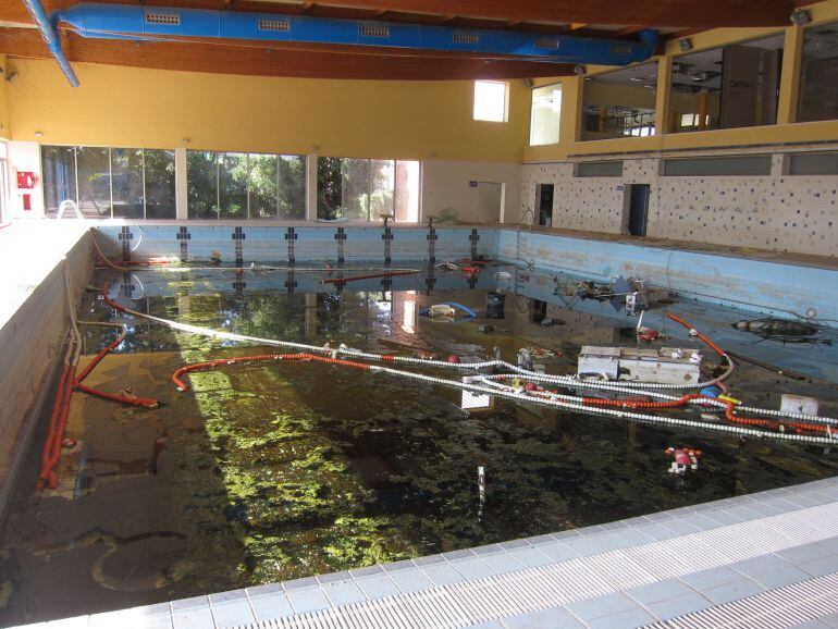 Estado de la instalación completamente saqueada