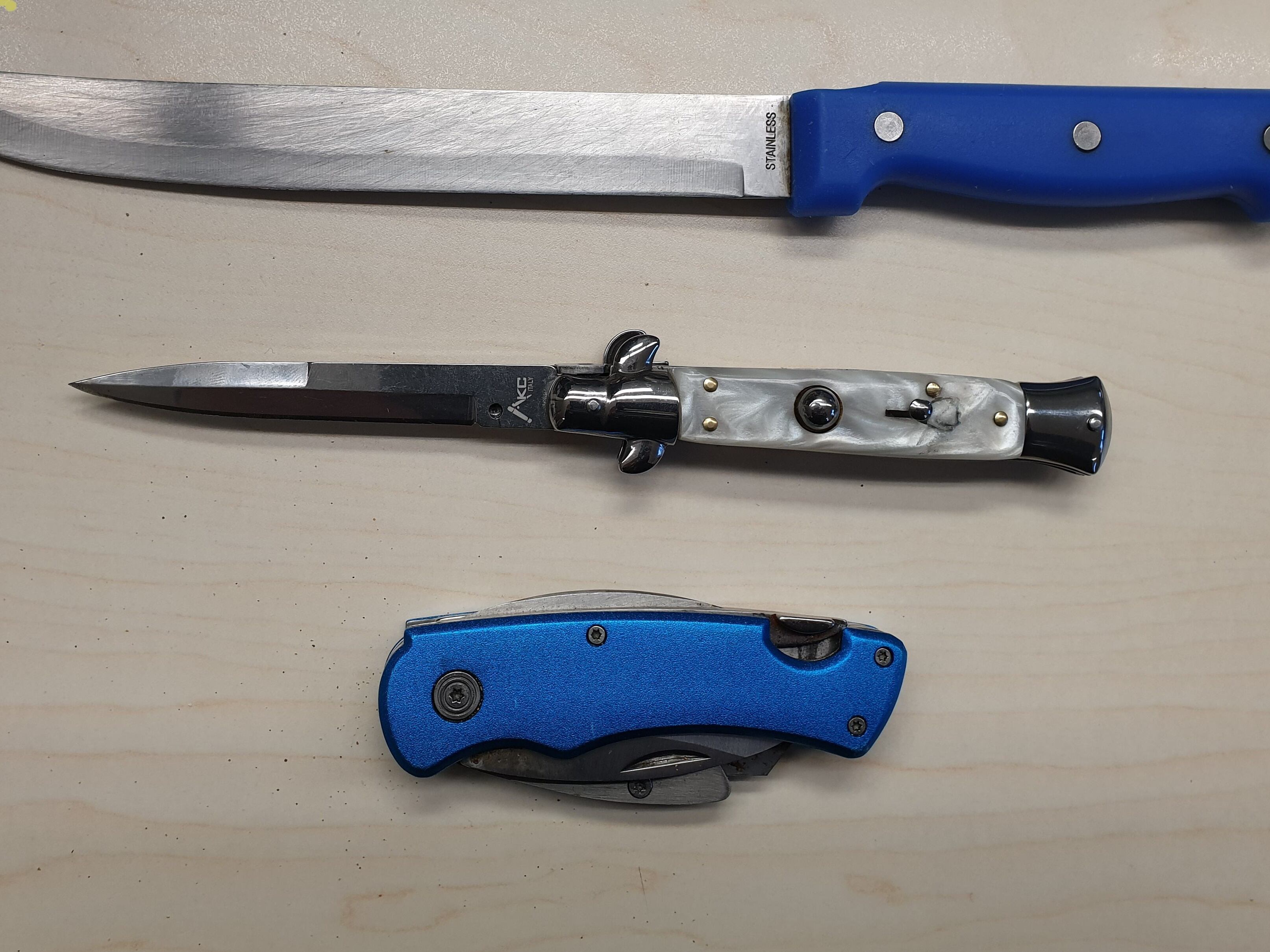 Armas blancas incautadas por la Policía Local de Logroño