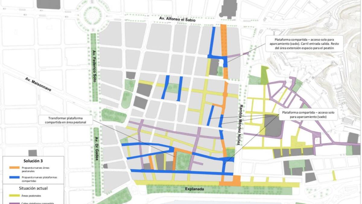 El Ayuntamiento quiere financiar la peatonalización del Centro Tradicional con fondos europeos