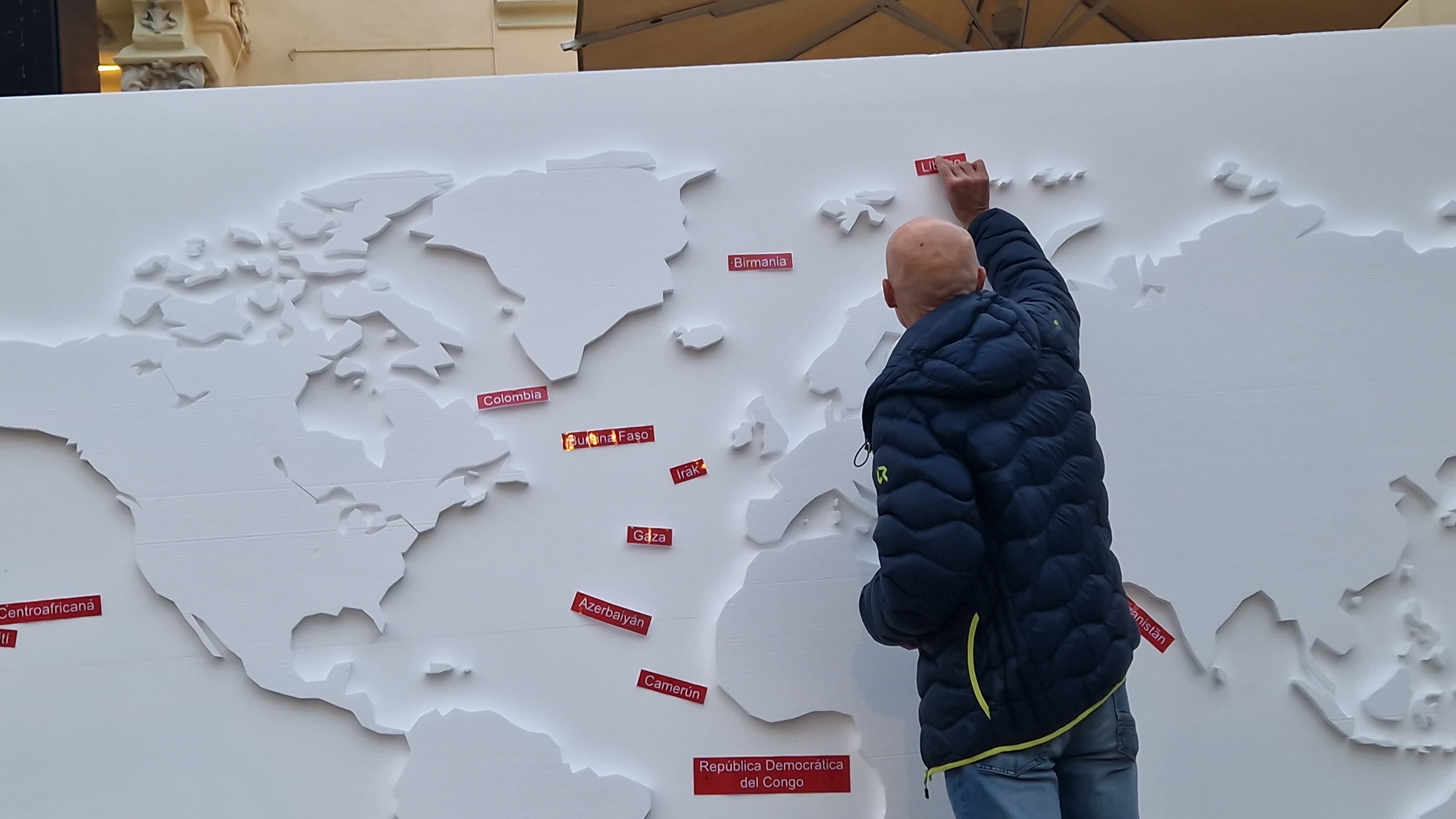 Mapa de conflictos en el mundo.