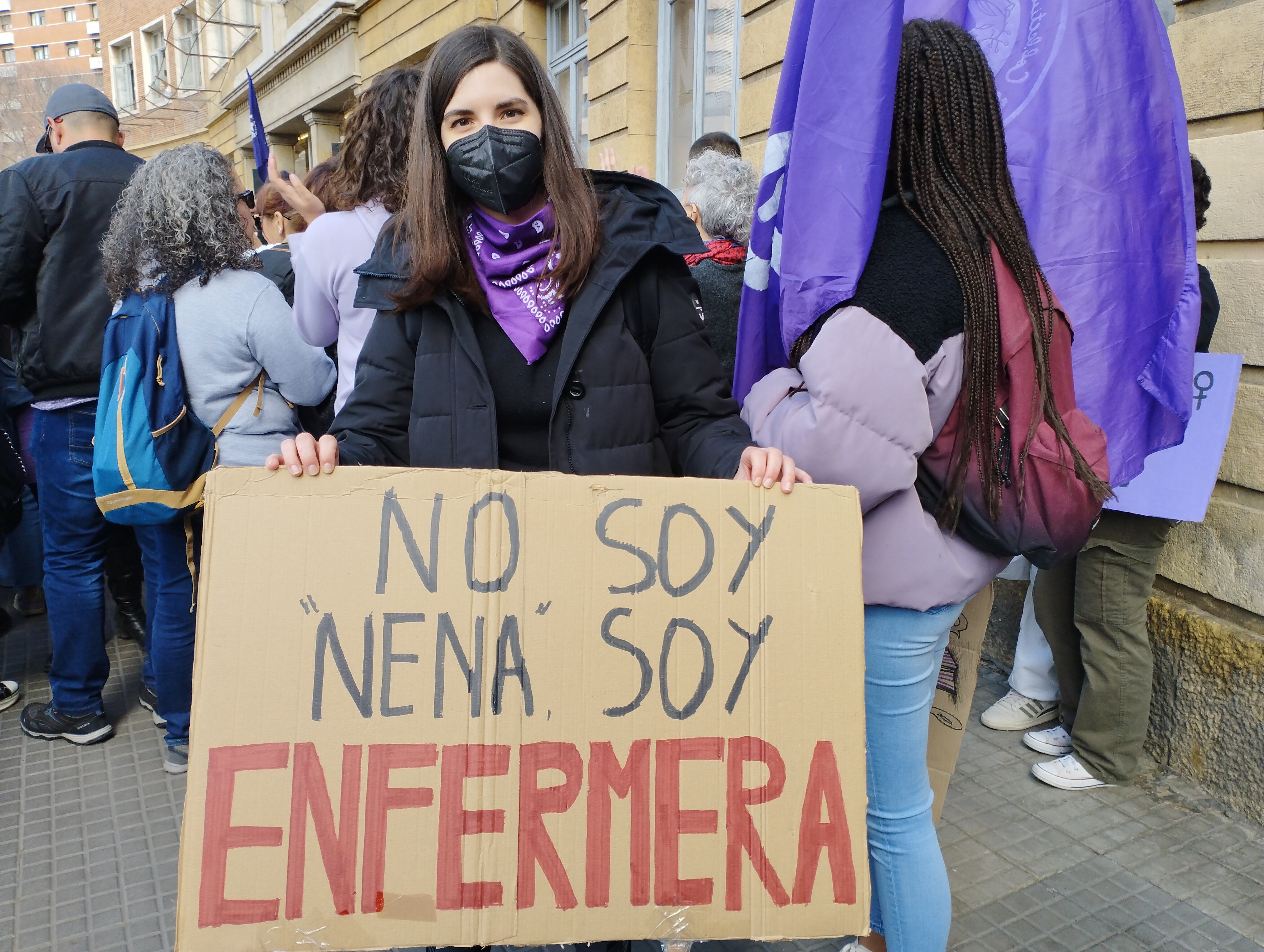 Participant a la manifestació