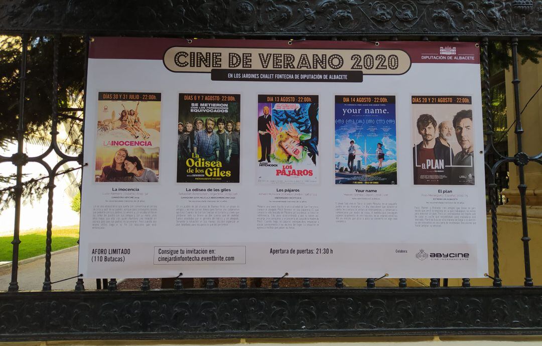 Cartelera de la cuarta edición del cine de verano