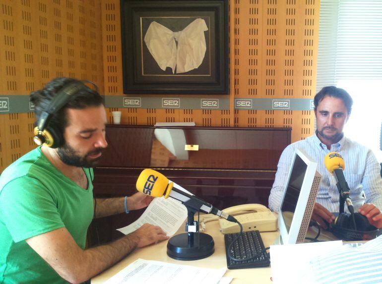 Falciani, en los estudios de Radio Extremadura