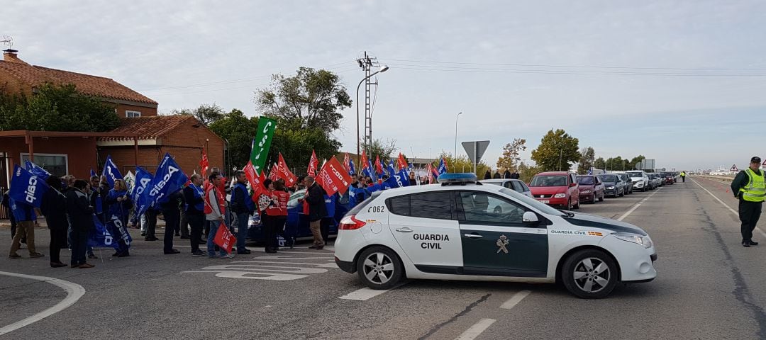 Imagen de la protesta de este viernes