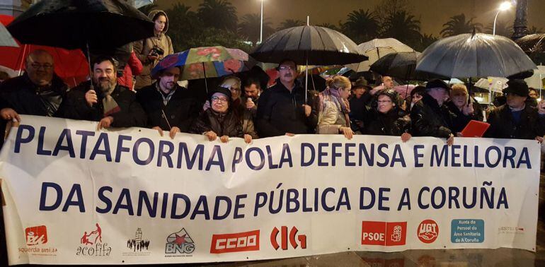 Concentración de SOS Sanidade Pública en A Coruña