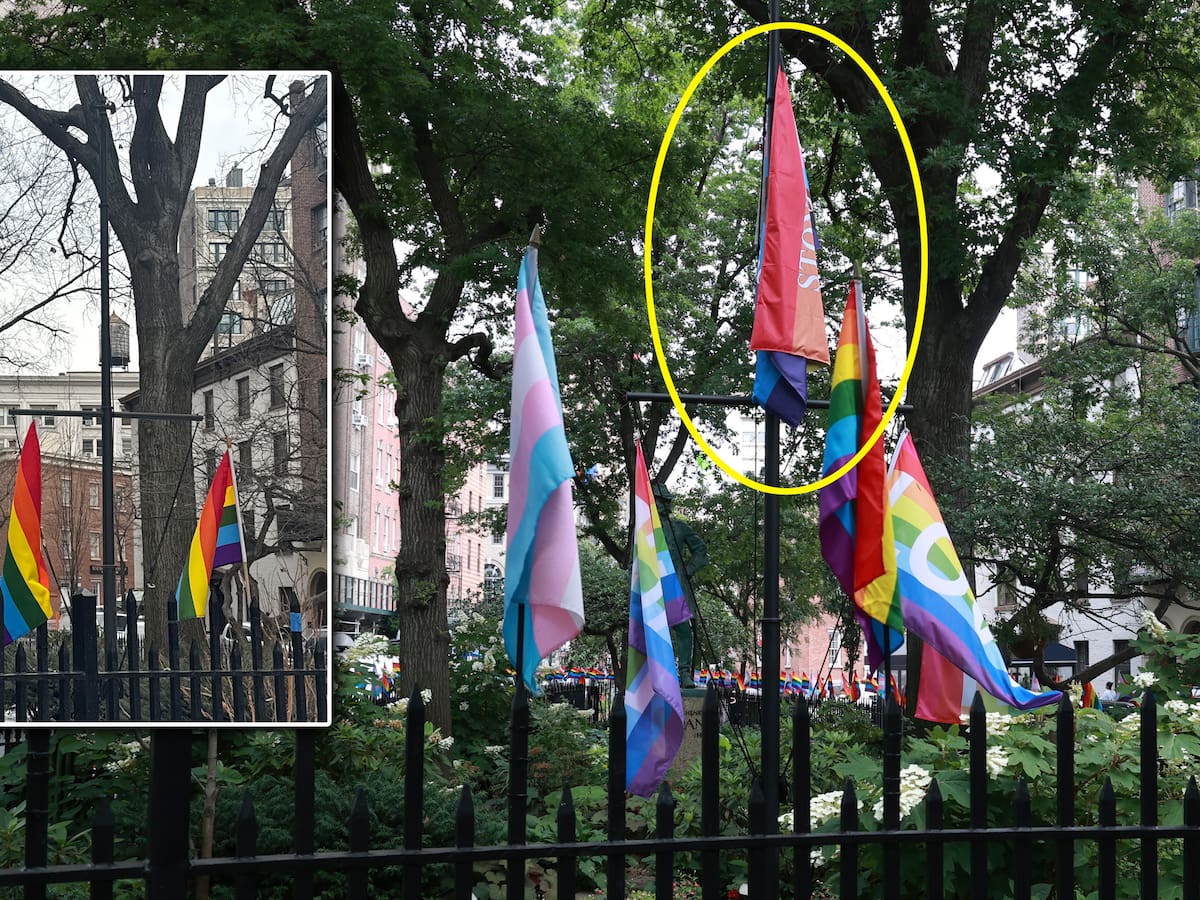 El Gobierno de Trump retira una gran bandera LGTB del monumento Stonewall en Nueva York