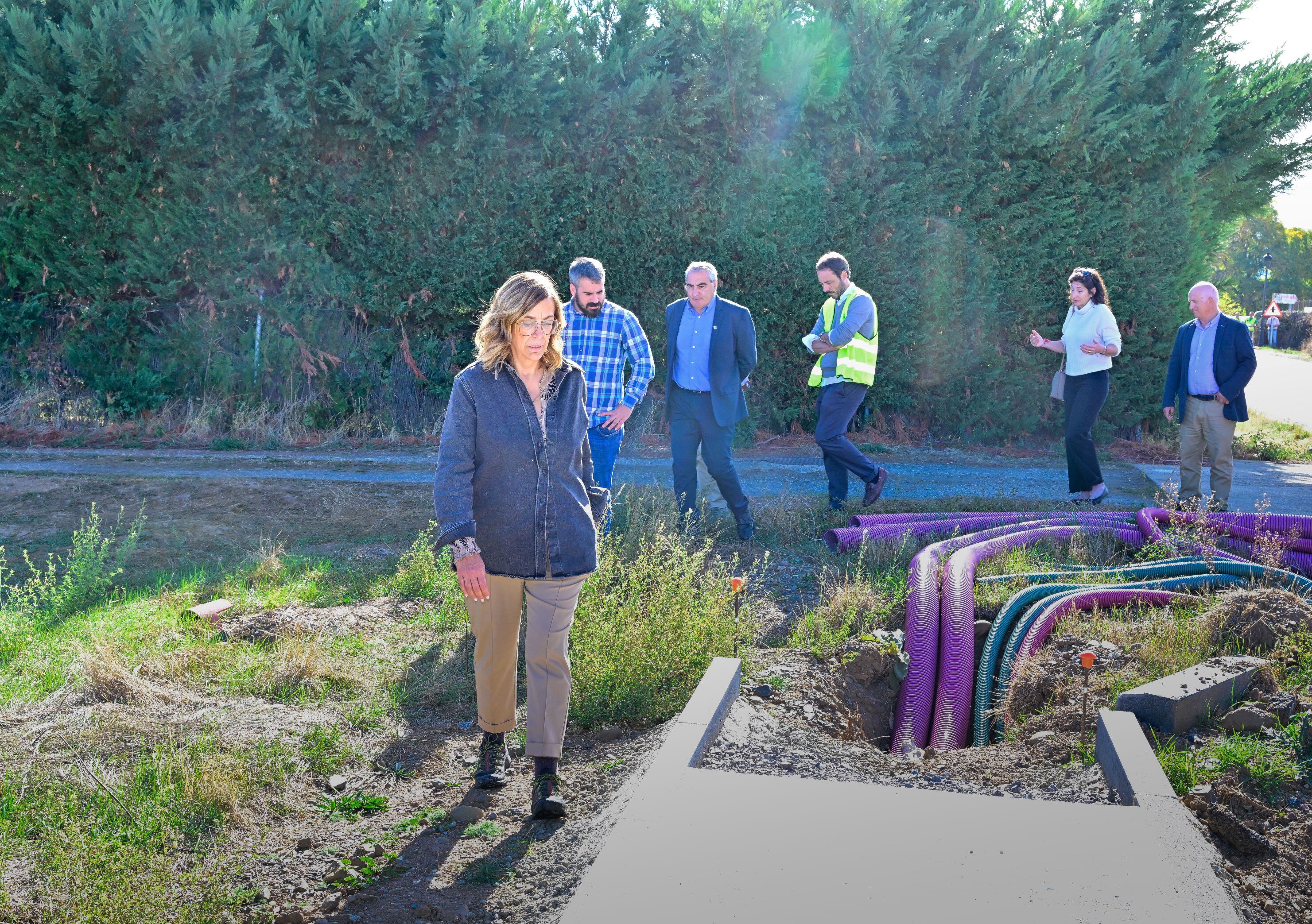 Imagen de la visita a las obras
