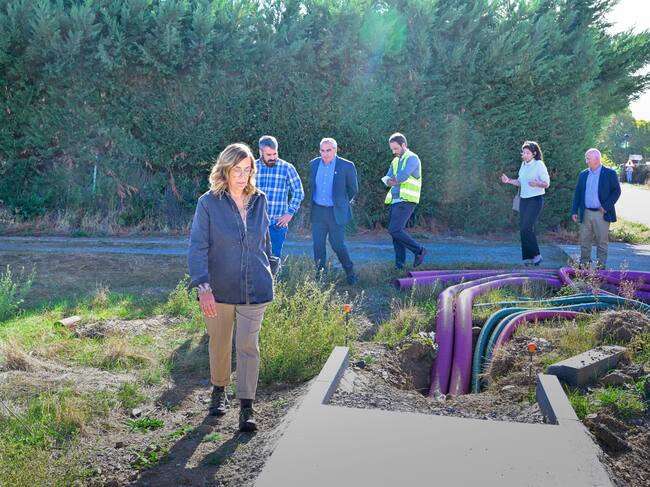 Imagen de la visita a las obras