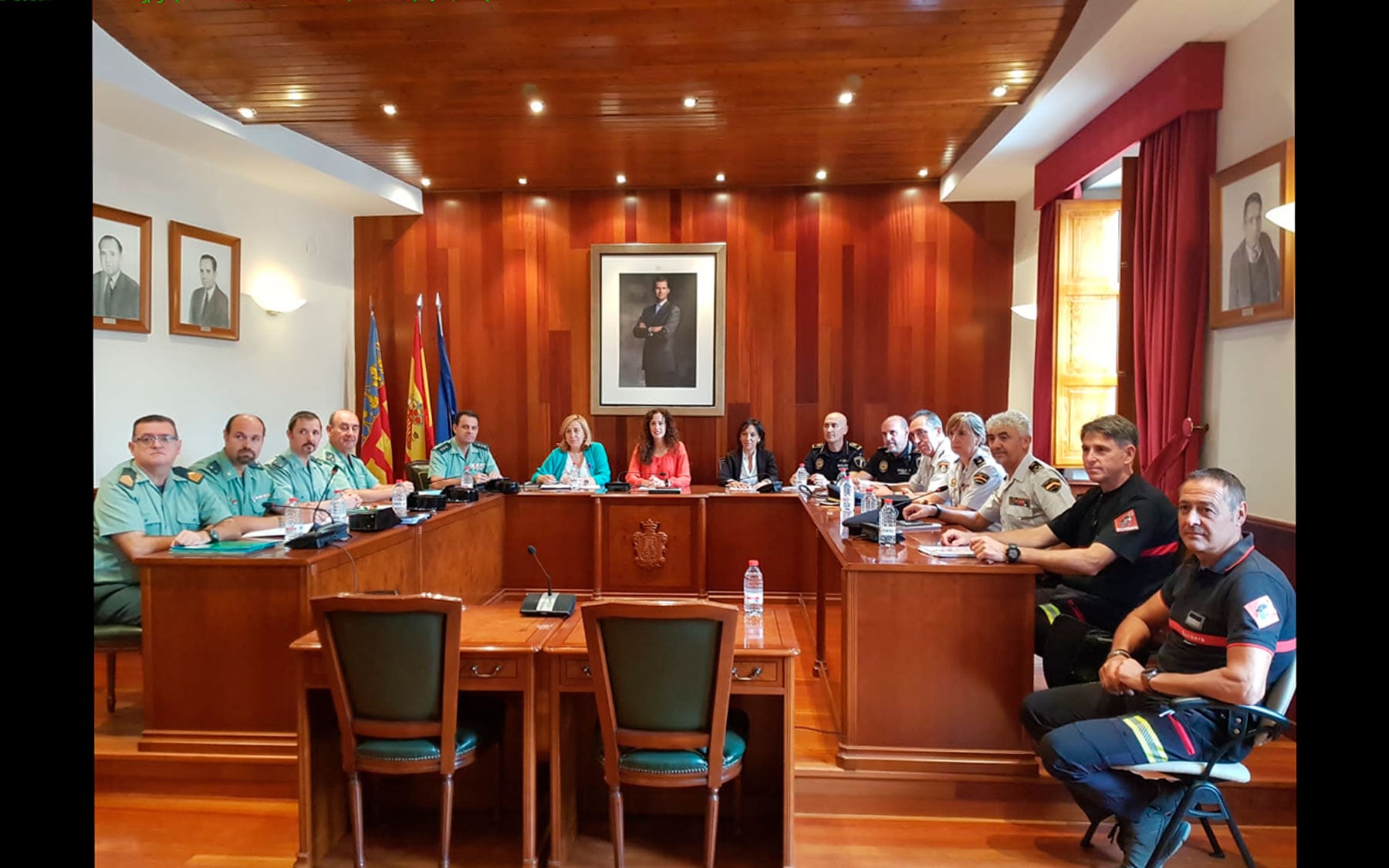 Imagen de la reunión de la Junta de Seguridad