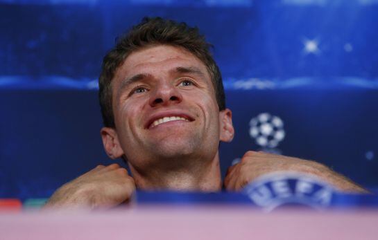 Müller comparece ante los medios antes de enfrentarse al Barça en el Allianz Arena