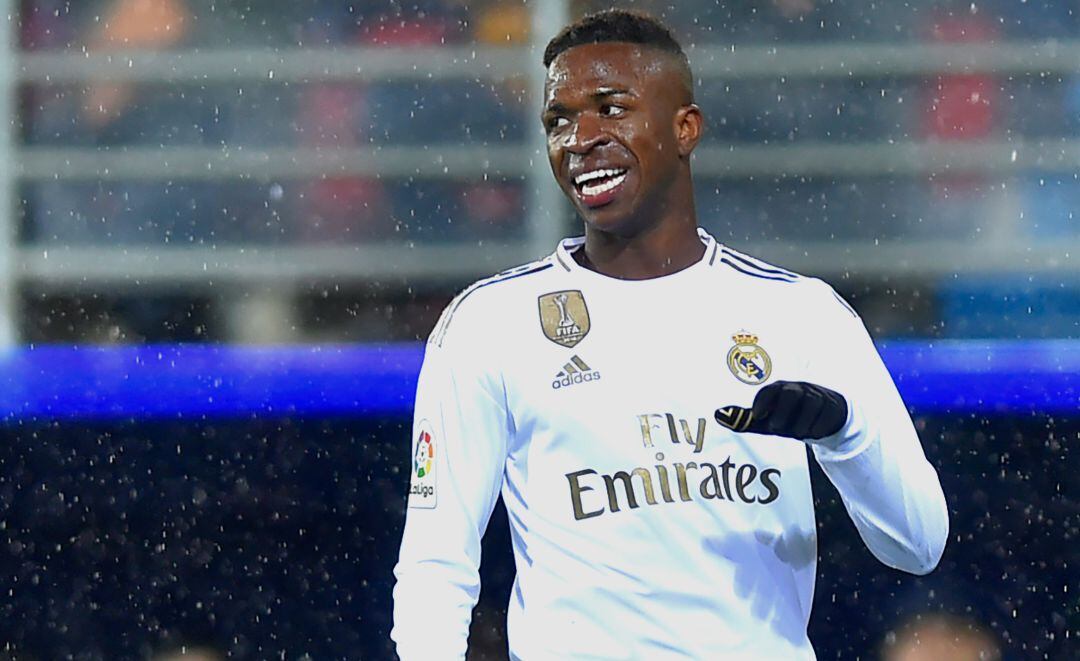 Vinicius, en un partido del Real Madrid