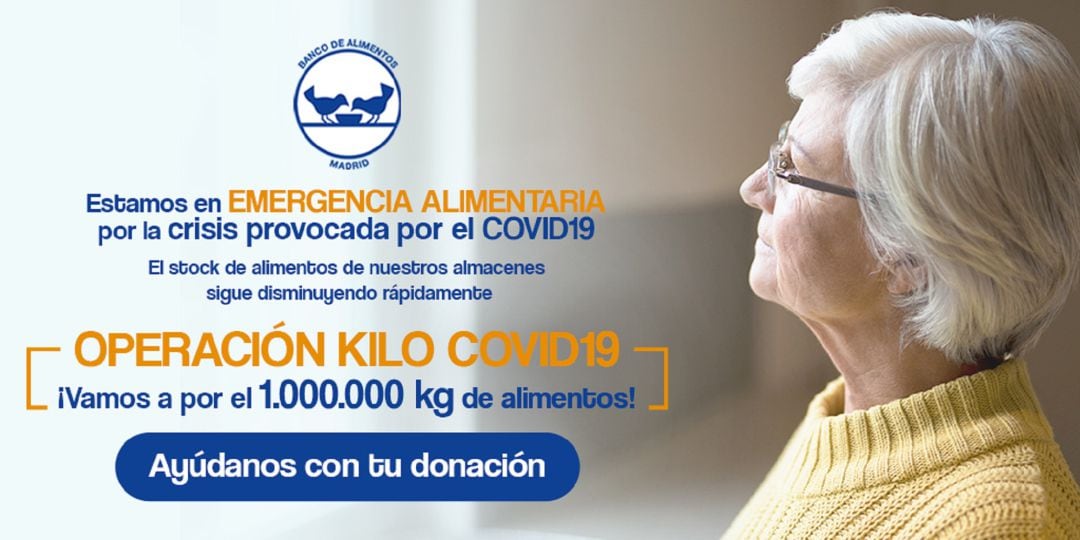 Operación Kilo COVID19 recoge alimentos a través de la red